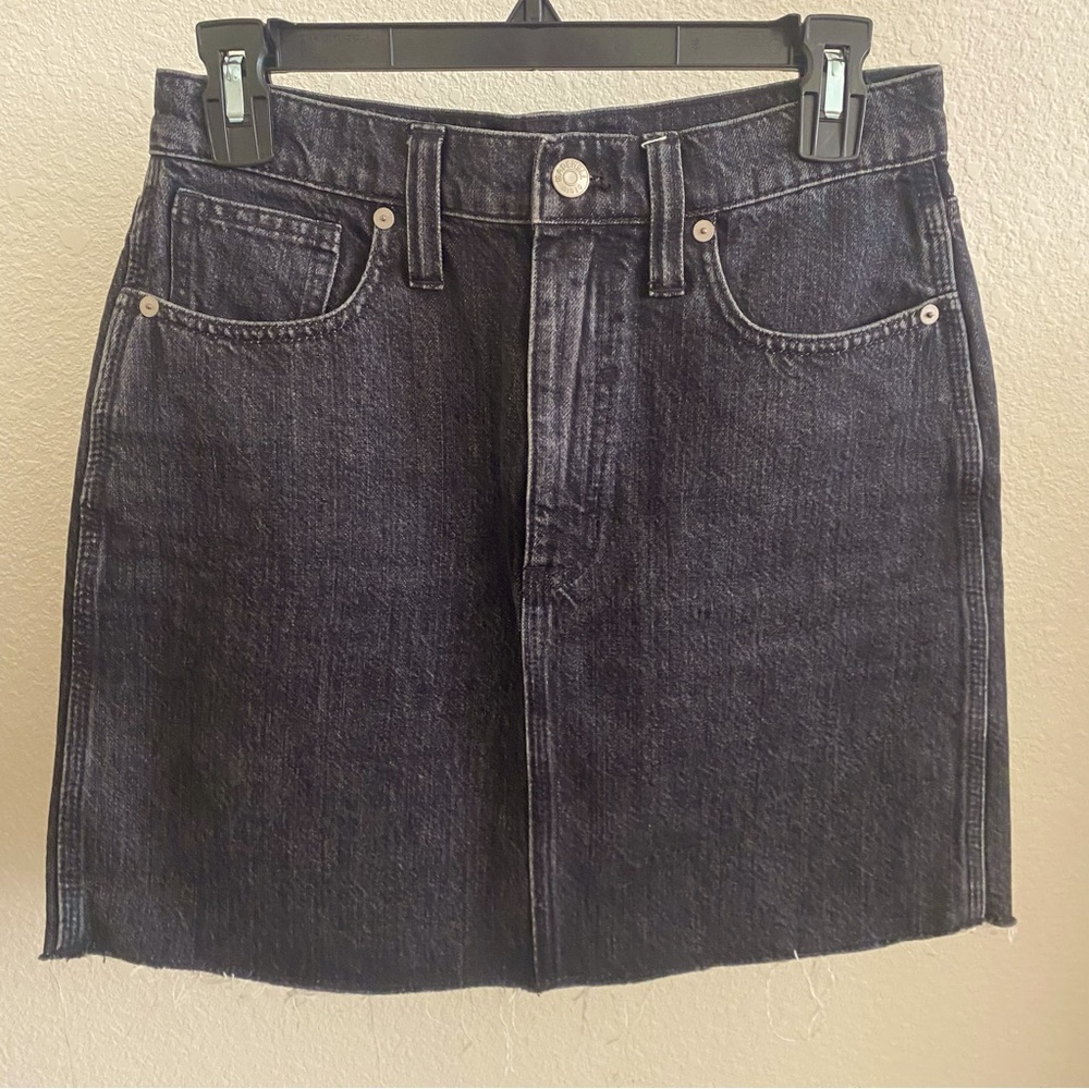 Madewell Rigid Denim Straight Mini Skirt